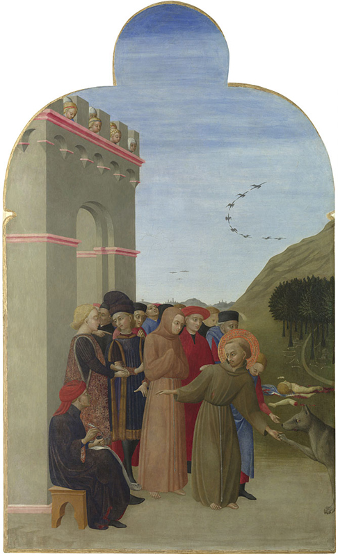 St. Francis and the Wolf, Sassetta